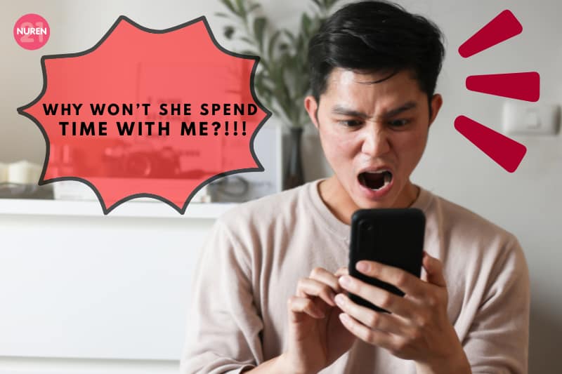 guy angry over slow text response